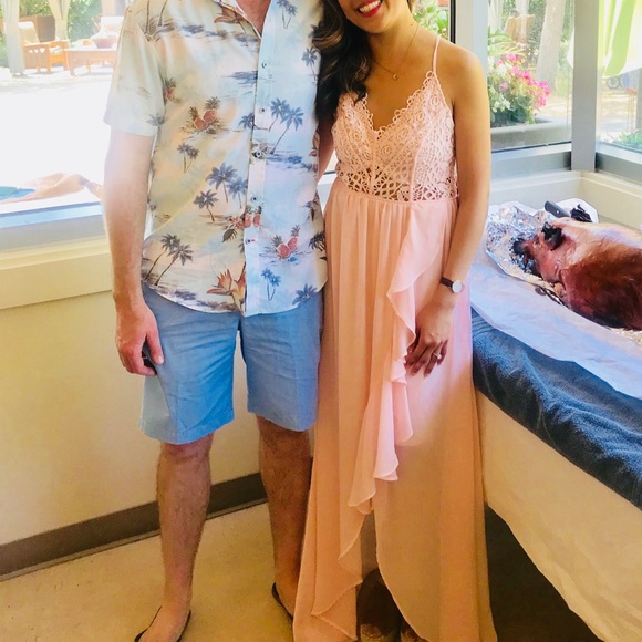 Worn Once! Soieblu chiffon maxi dress - Picture 3 of 3